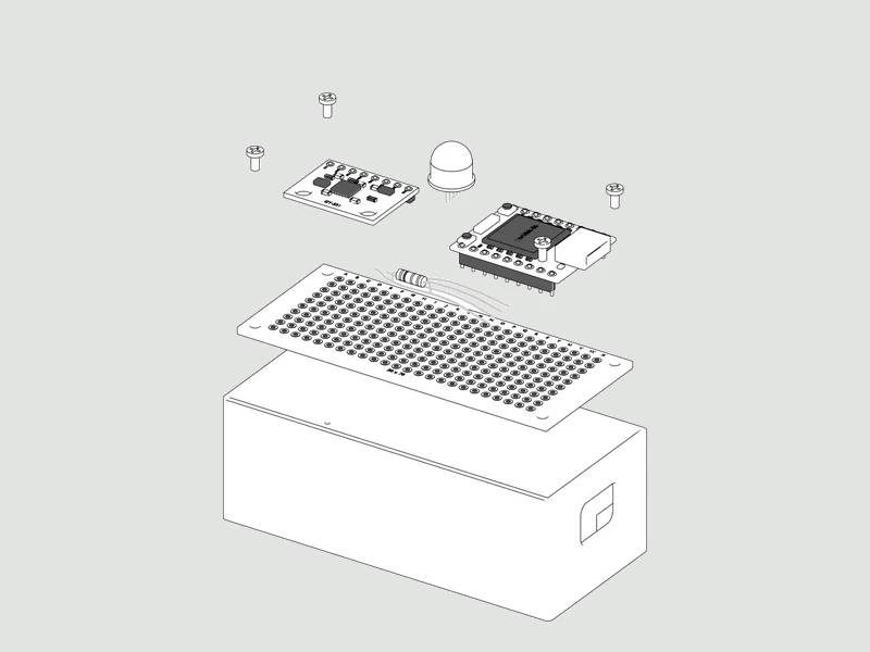 Micromotion-Bit · Explosionsansicht in Line Art